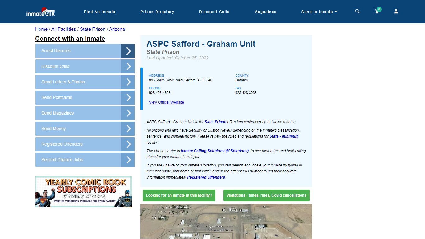 ASPC Safford - Graham Unit & Inmate Search - Safford, AZ
